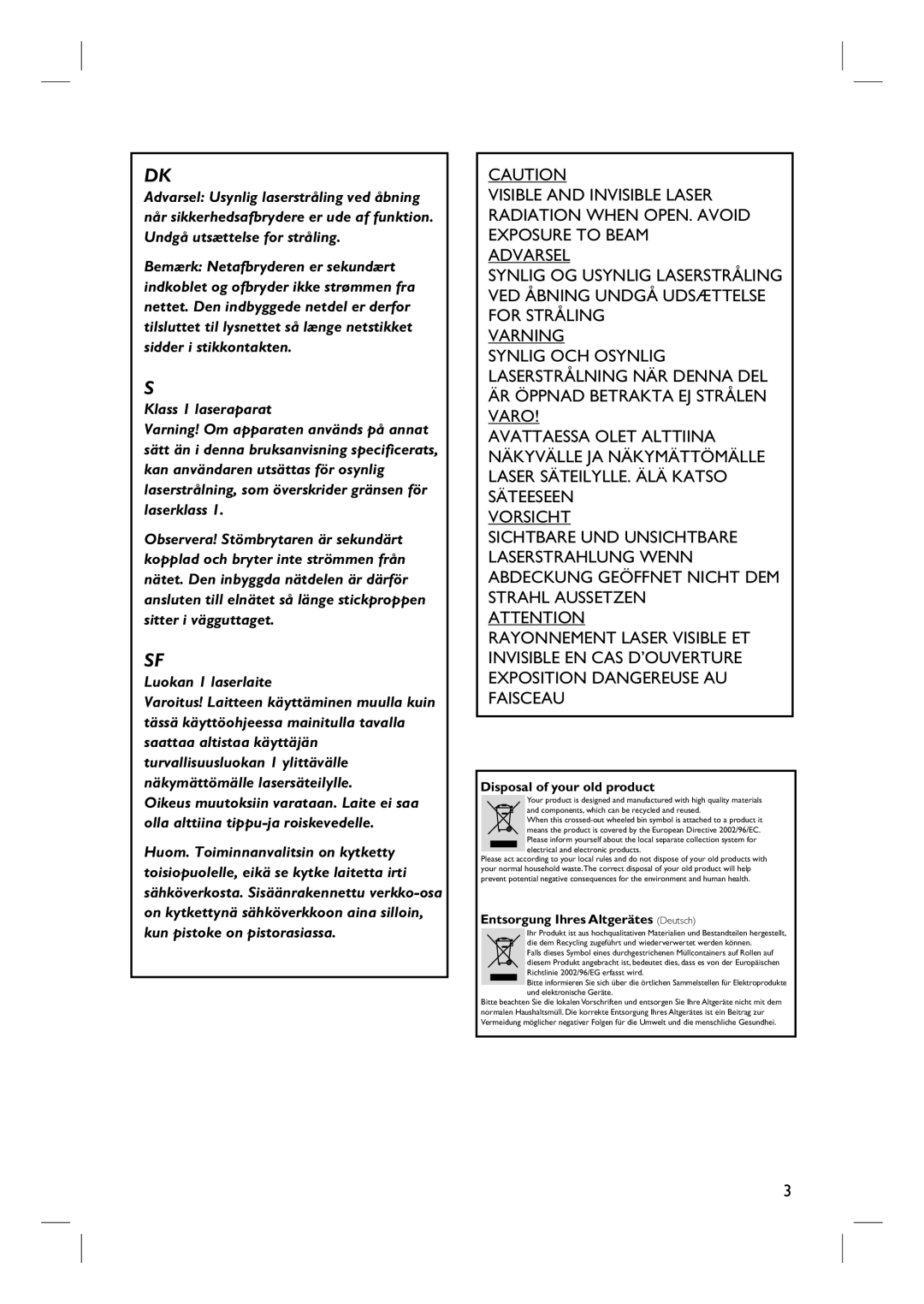 Philips DVDR3360H user manual 