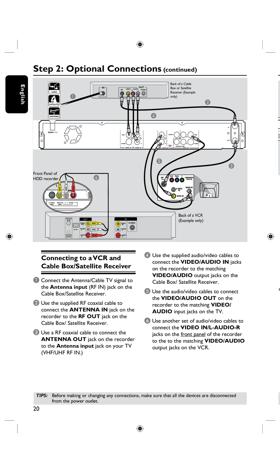 Philips DVDR3435H/93, DVDR3425H user manual VIDEO/AUDIO OUT on, Connect the Video IN/L-AUDIO-R 