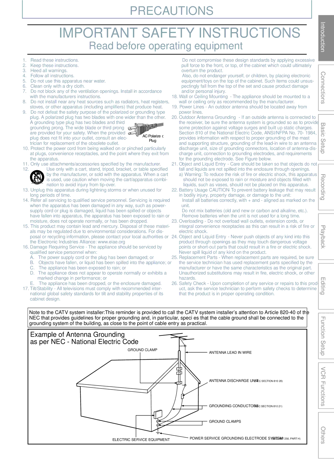 Philips DVDR3545V manual Precautions, Introduction 