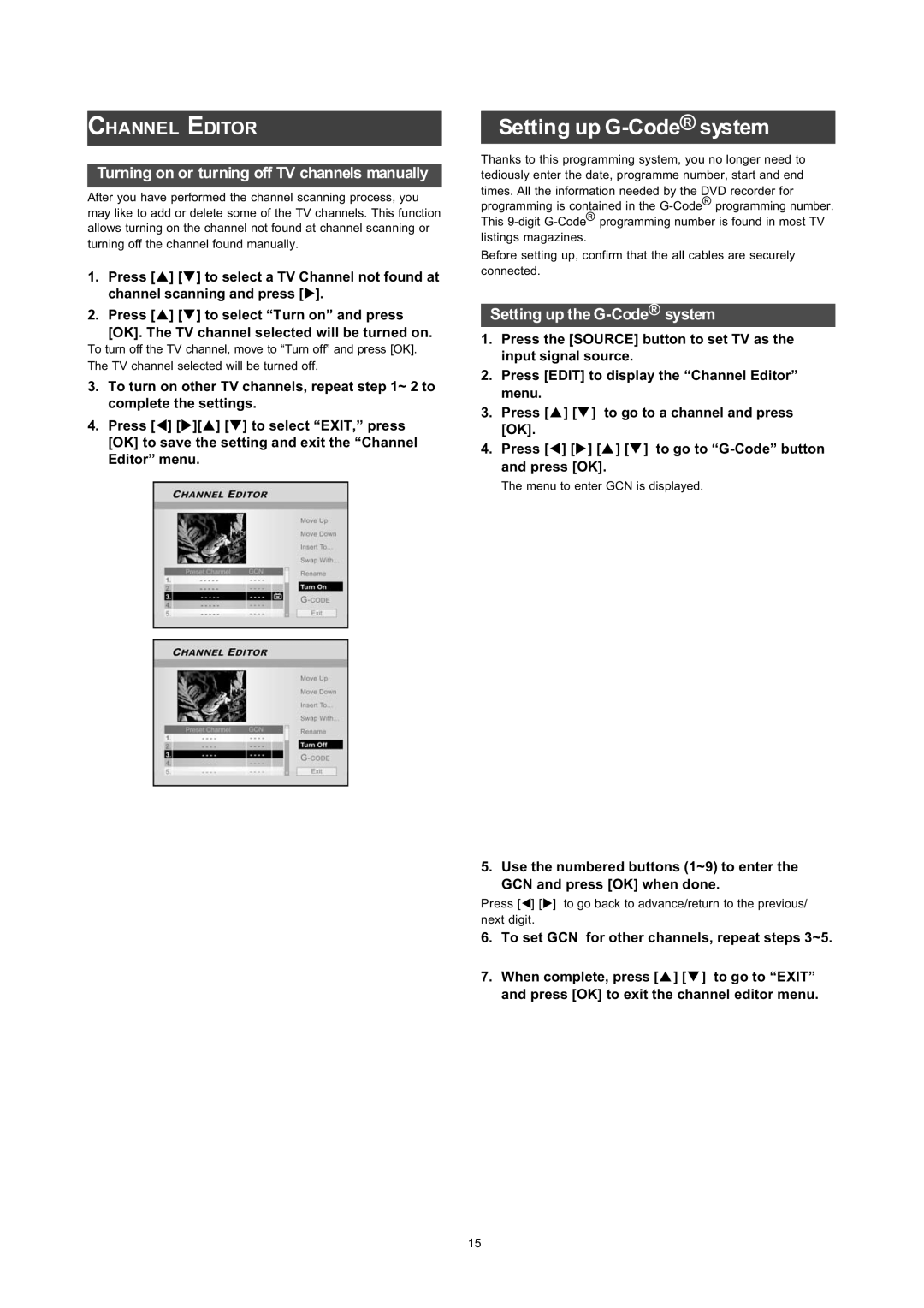 Philips DVDR560H user manual 6HWWLQJ XS WKH *&RGHŠ V\VWHP, LqsxwVljqdoVrxufh, DQGSUHVV2.@ 