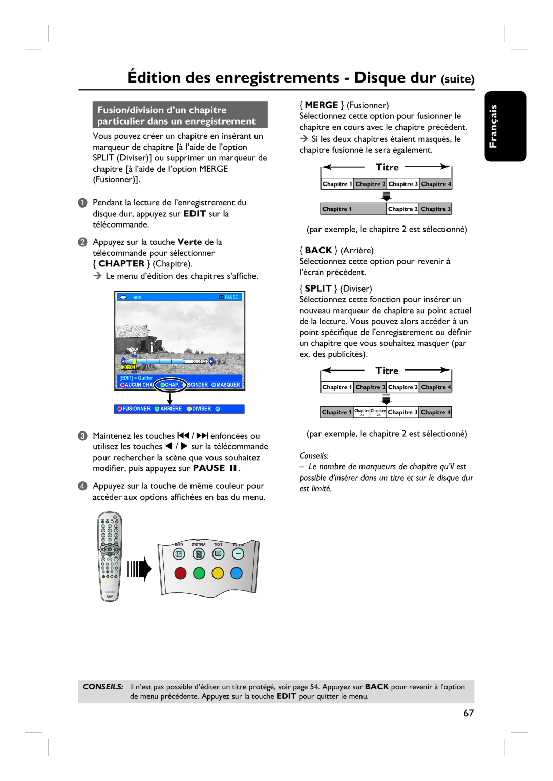 Philips DVDR7260H manuel dutilisation Titre 