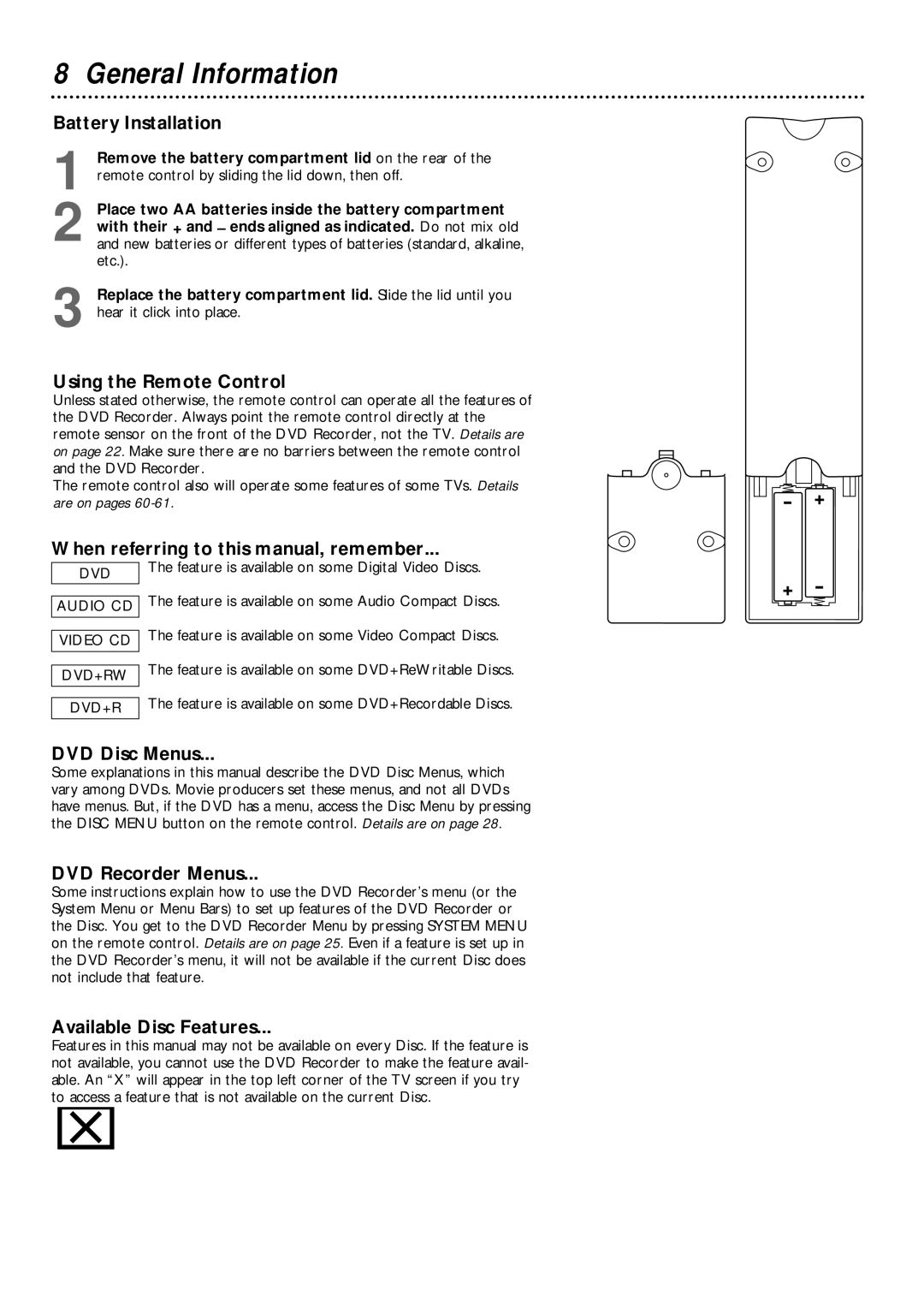 Philips DVDR985 owner manual General Information 