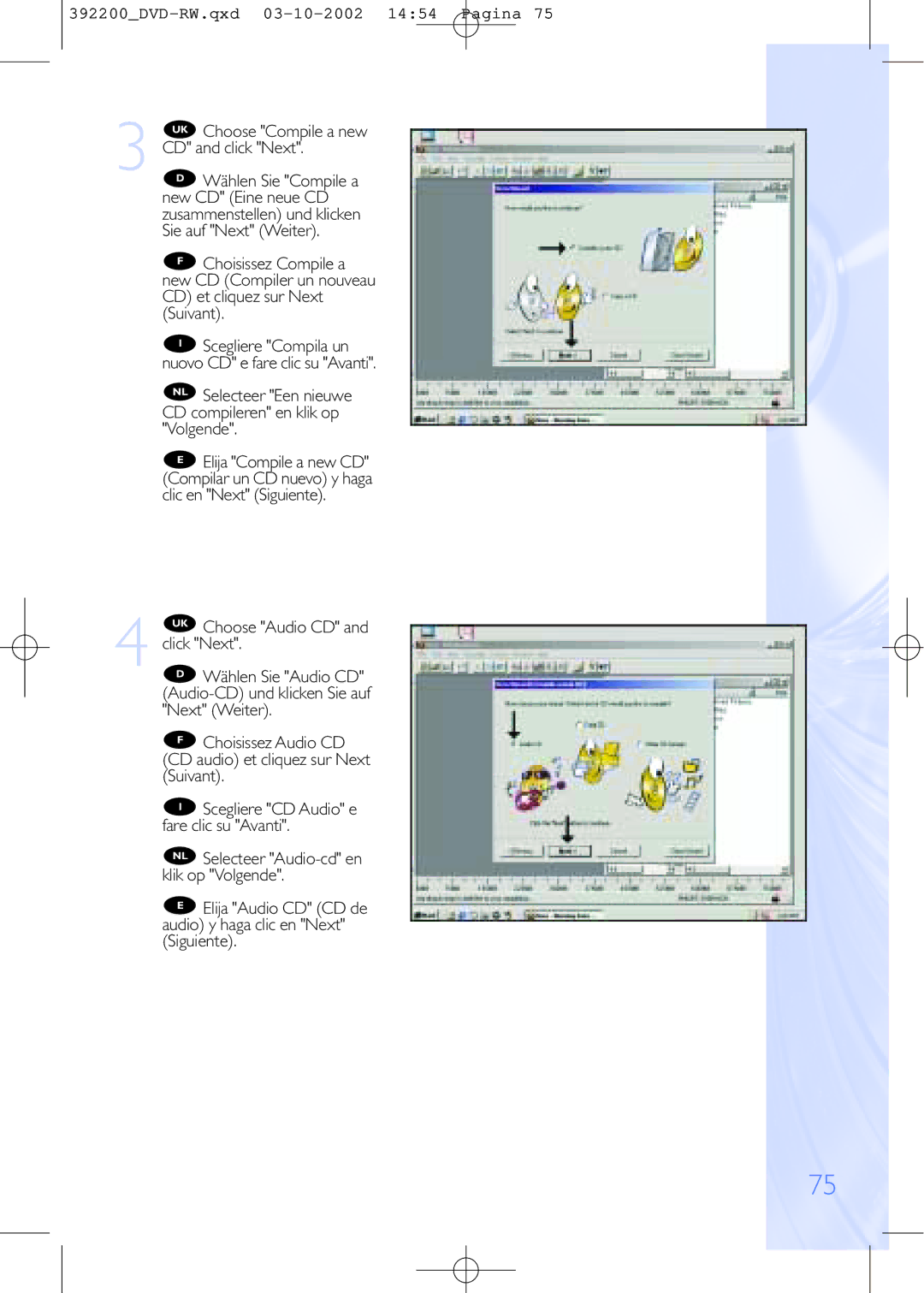 Philips DVDRW228 specifications 392200DVD-RW.qxd 03-10-2002 1454 Pagina 