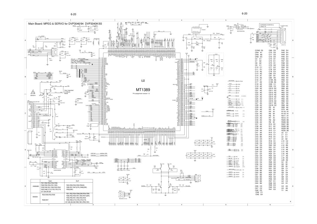 Philips DVP3028, DVP3042, DVP3015K service manual Main Board Mpeg & Servo for DVP3046/94 DVP3040K/93 