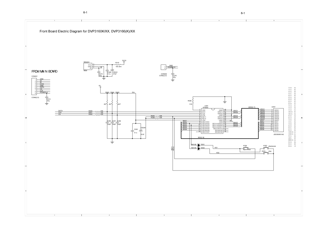 Philips DVP3160K, DVP3156, DVP3166(K) service manual From Main Board 