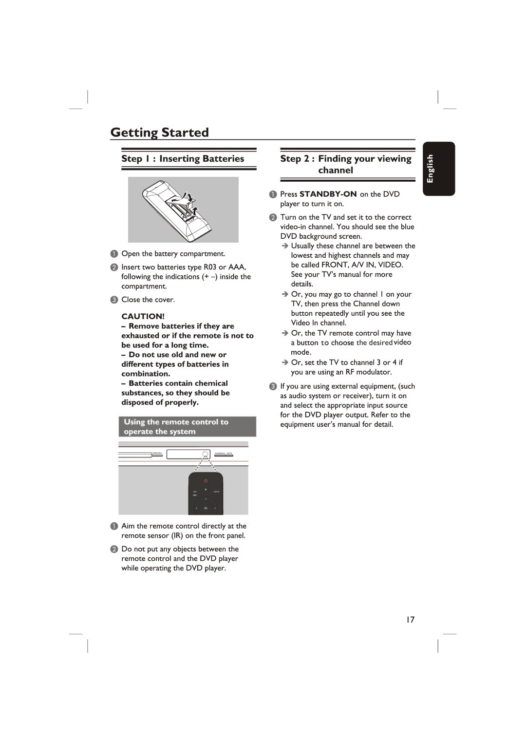 Philips DVP3236X/94 manual Desired 