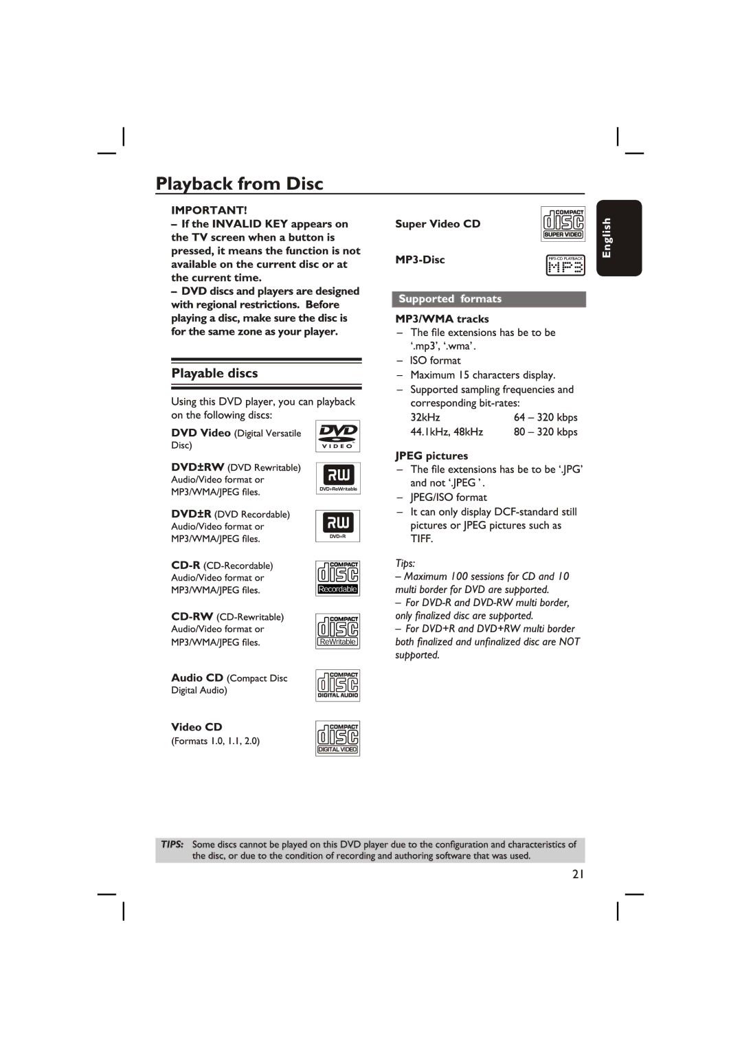 Philips DVP3236X/94 manual 