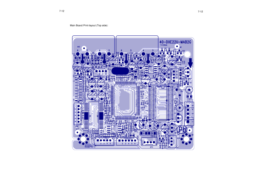 Philips DVP3320/55 service manual Main Board Print-layout Top side 