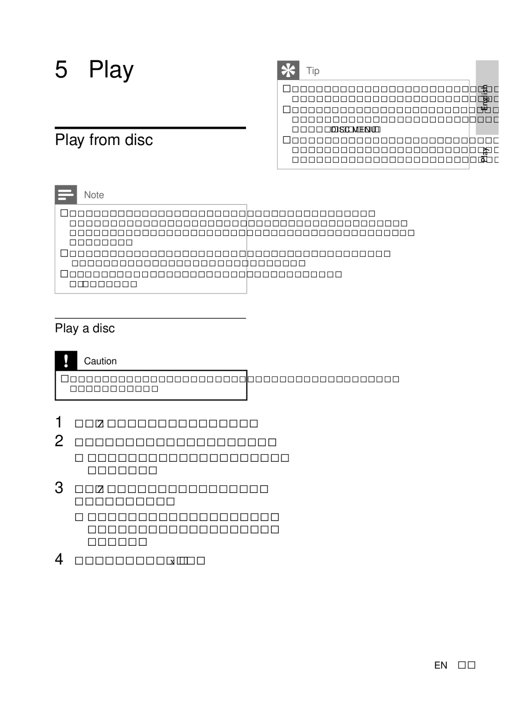 Philips DVP3358K/93 user manual Play from disc, Play a disc 