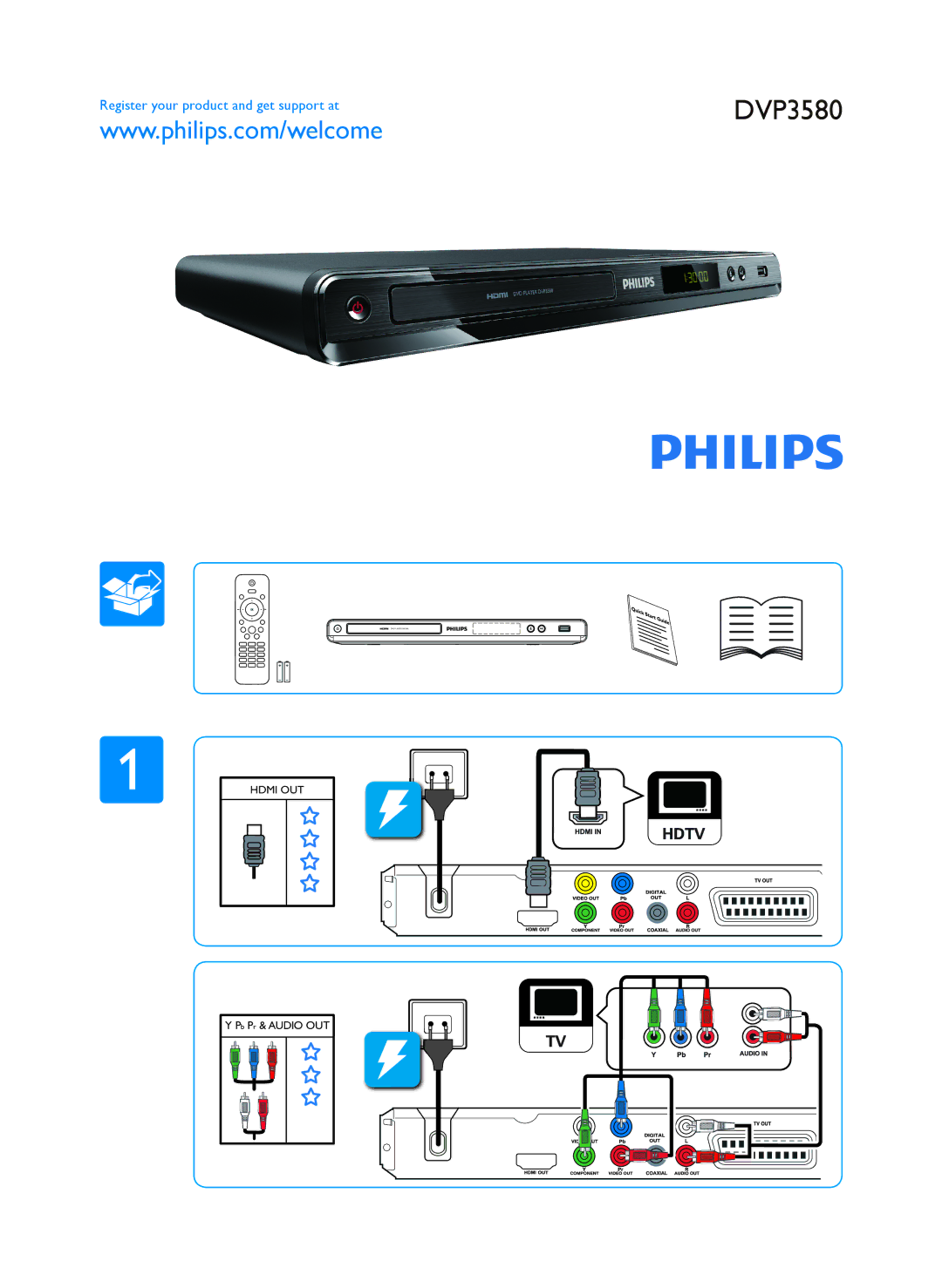 Philips DVP3580/58 manual 