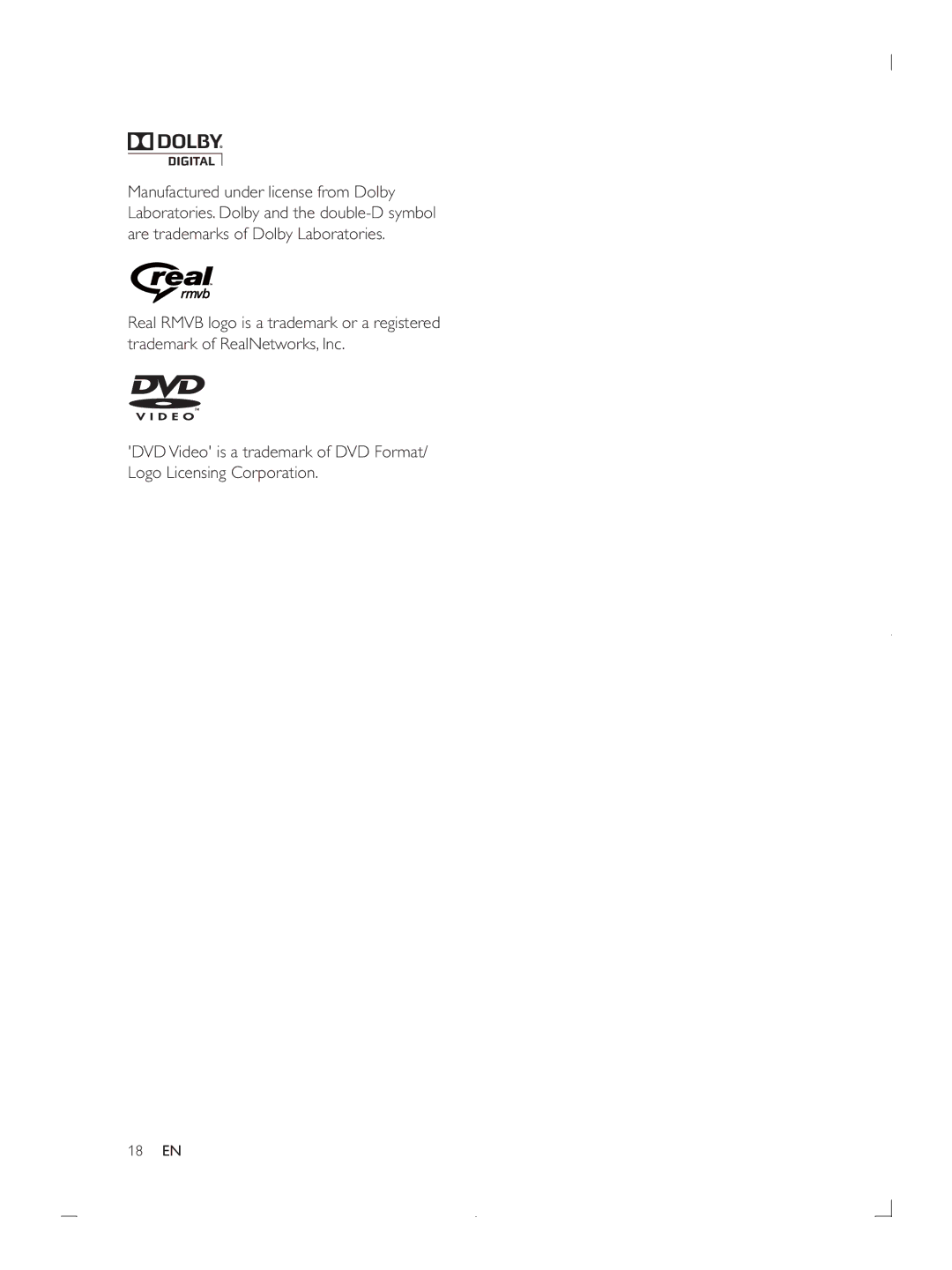 Philips DVP3670 user manual DVD Video is a trademark of DVD Format 