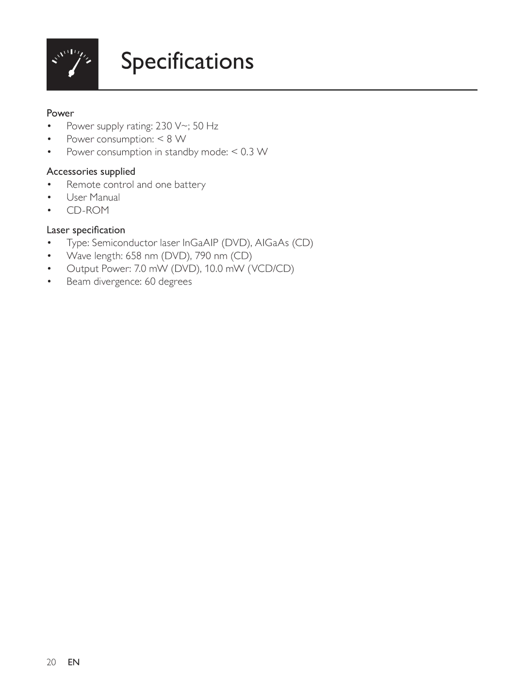 Philips DVP3804 user manual Cd-Rom 