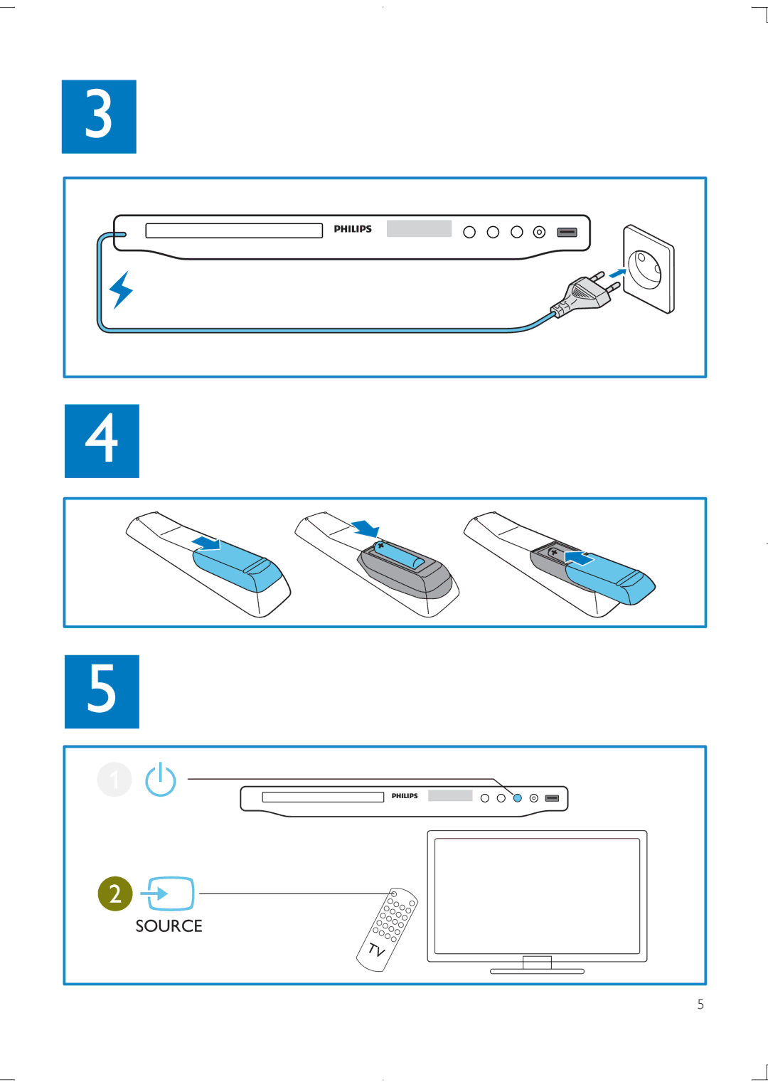 Philips DVP3850K user manual Source 