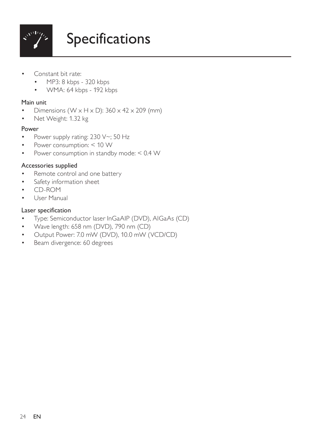 Philips DVP3860 user manual Cd-Rom 