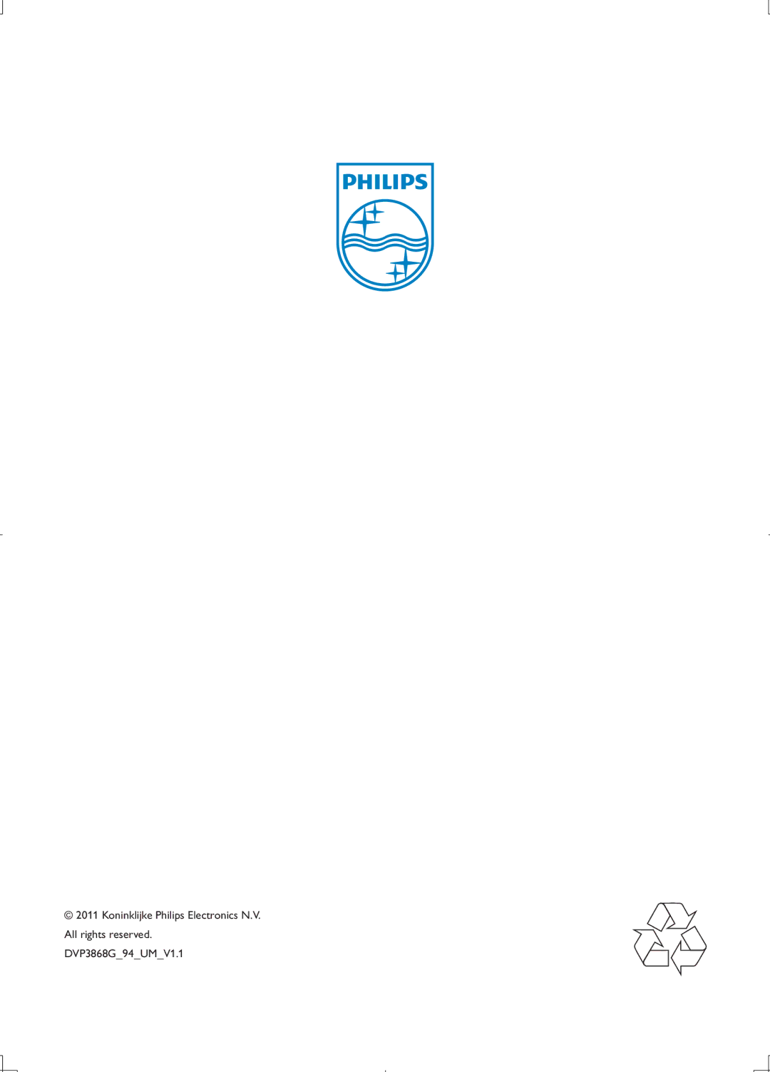 Philips DVP3868G user manual 