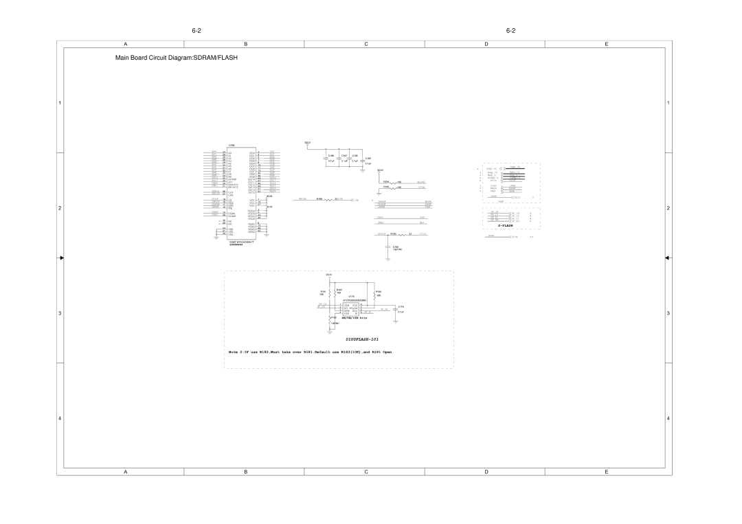 Philips DVP3800, DVP3879, DVP3893, DVP3855, DVP3896, DVP3898 service manual Main Board Circuit DiagramSDRAM/FLASH, DQM1 