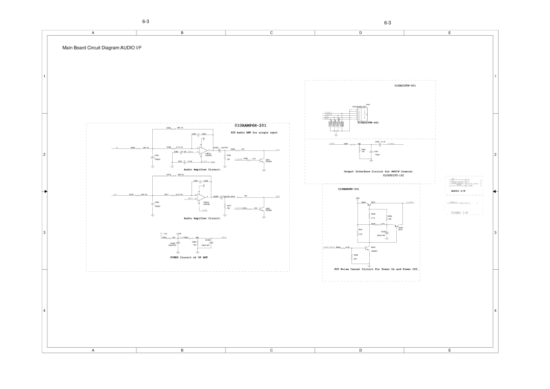 Philips DVP3879, DVP3893, DVP3855, DVP3896, DVP3898, DVP3800 service manual Main Board Circuit DiagramAUDIO I/F 