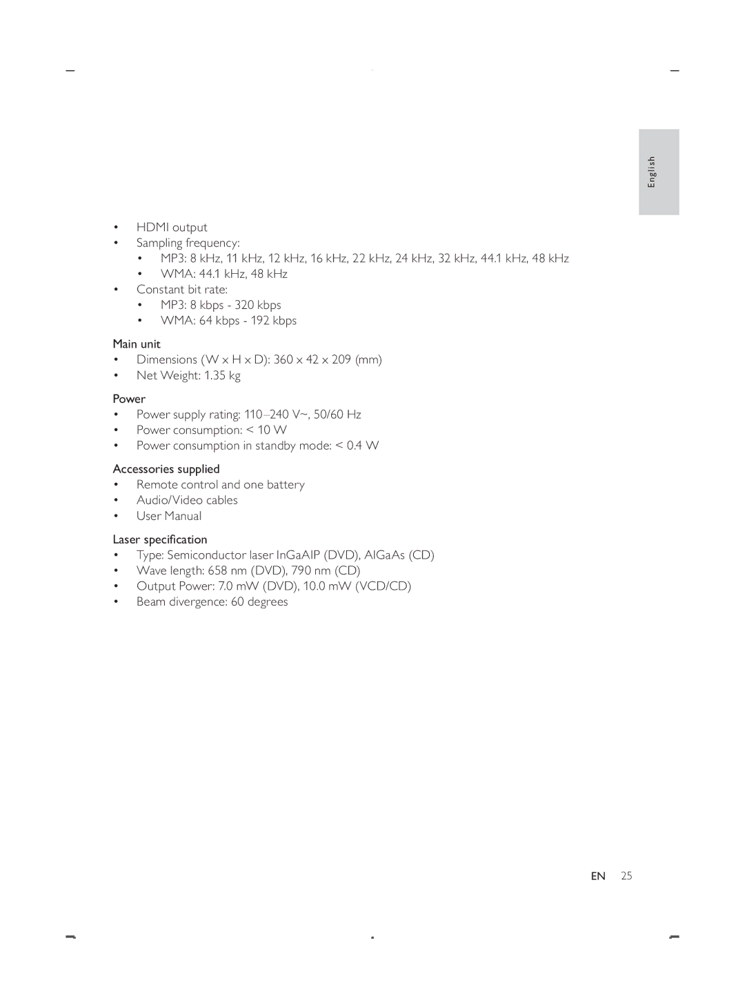 Philips DVP3888 user manual English 