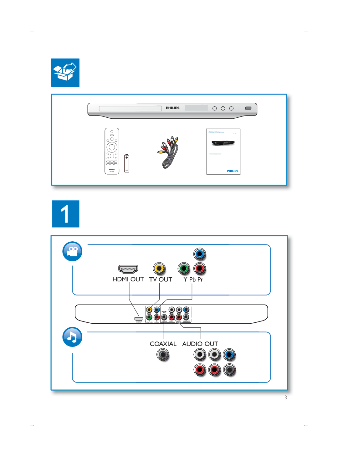 Philips DVP3888 user manual Coaxial 