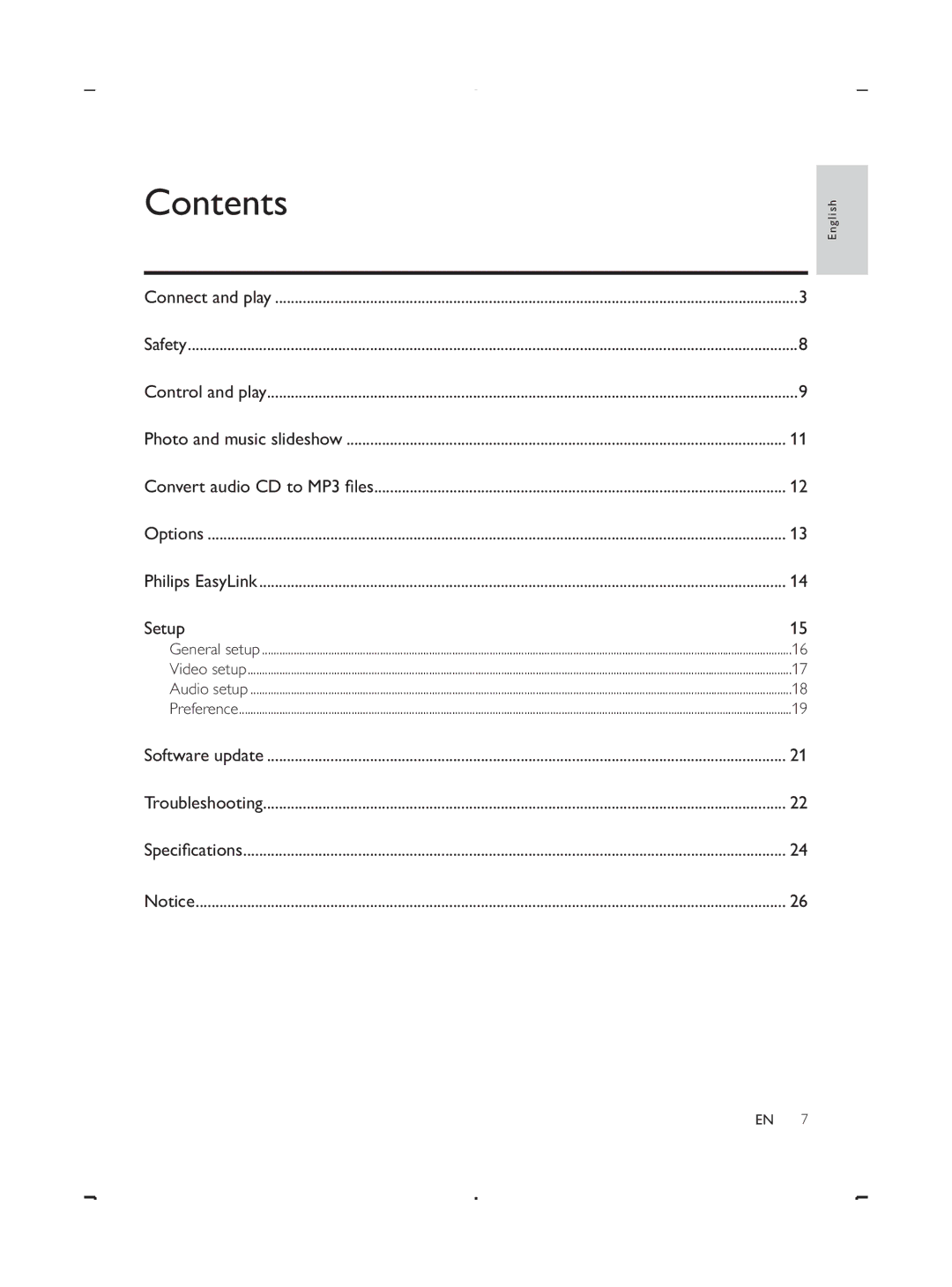 Philips DVP3888 user manual Contents 