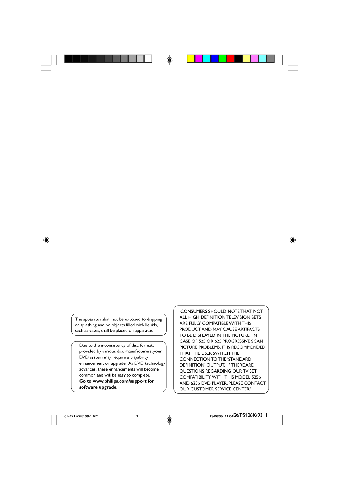 Philips DVP5106K/97 user manual 01-42 DVP5106K971313/06/05, 1104 AM 