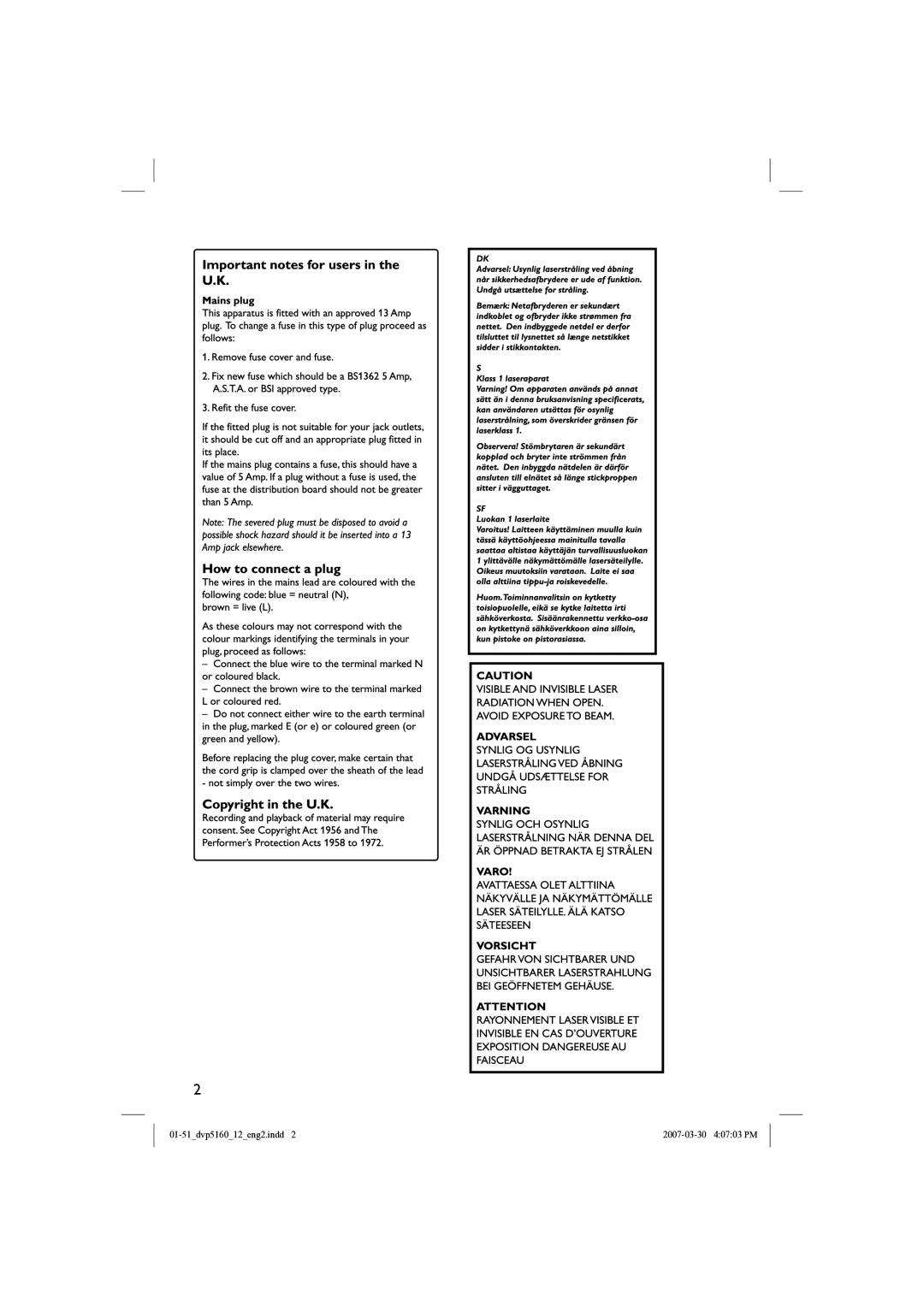 Philips DVP5160 user manual 01-51dvp516012eng2.indd 2007-03-30 40703 PM 