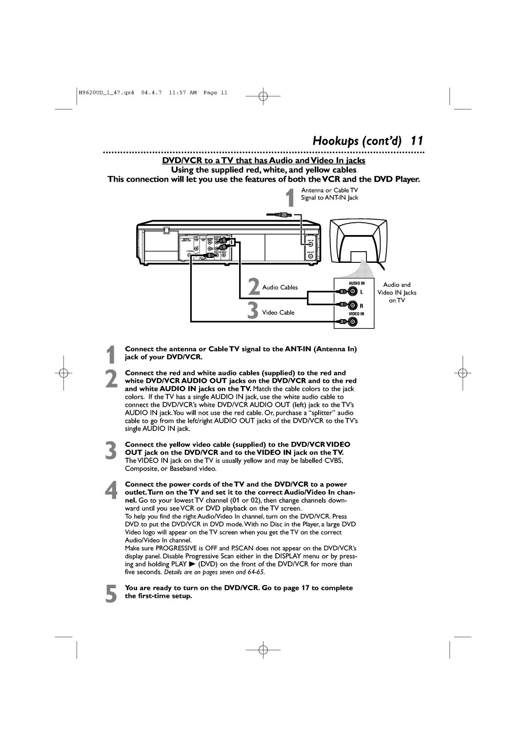 Philips DVP620VR/17 manual 