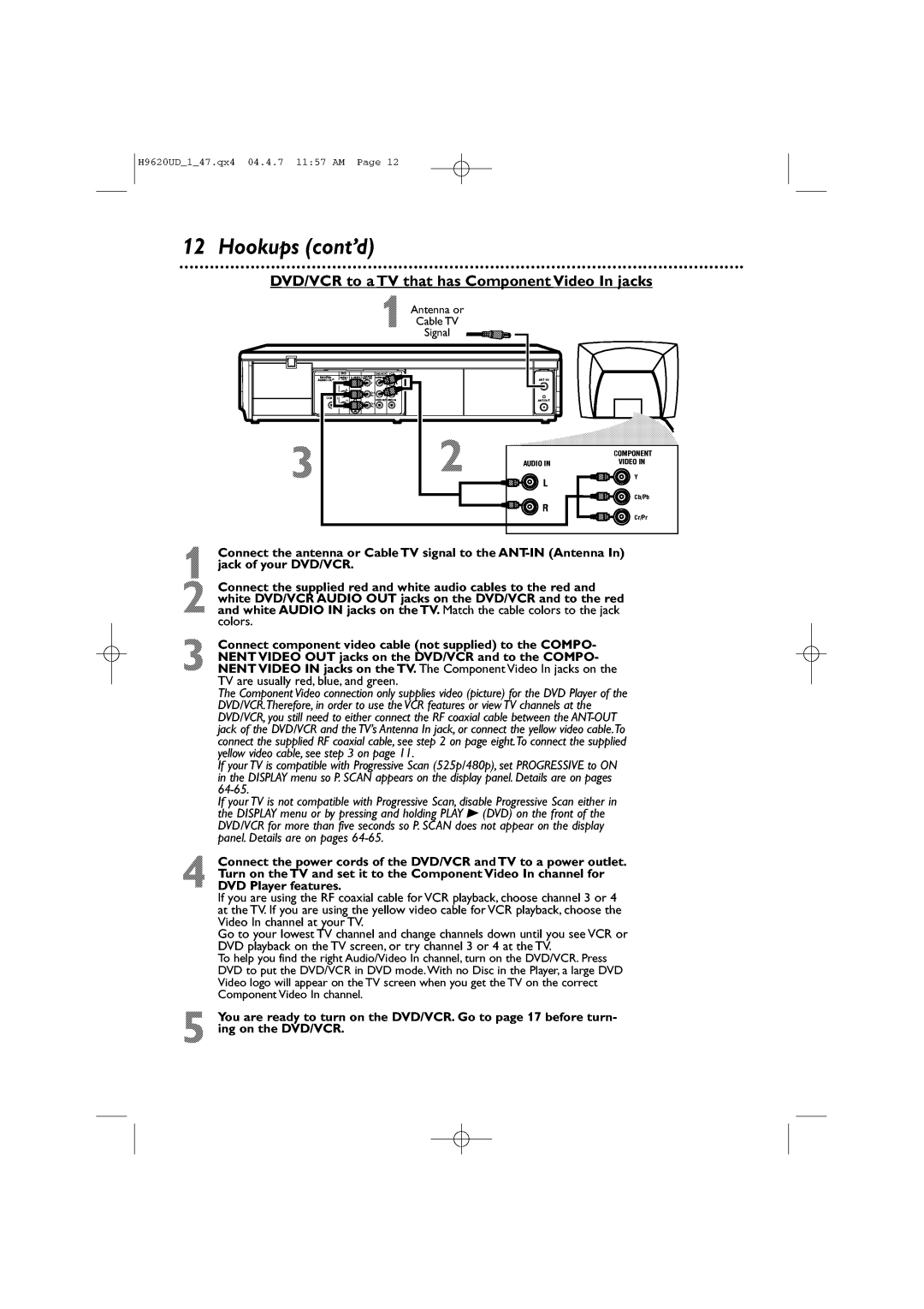 Philips DVP620VR/17 manual 