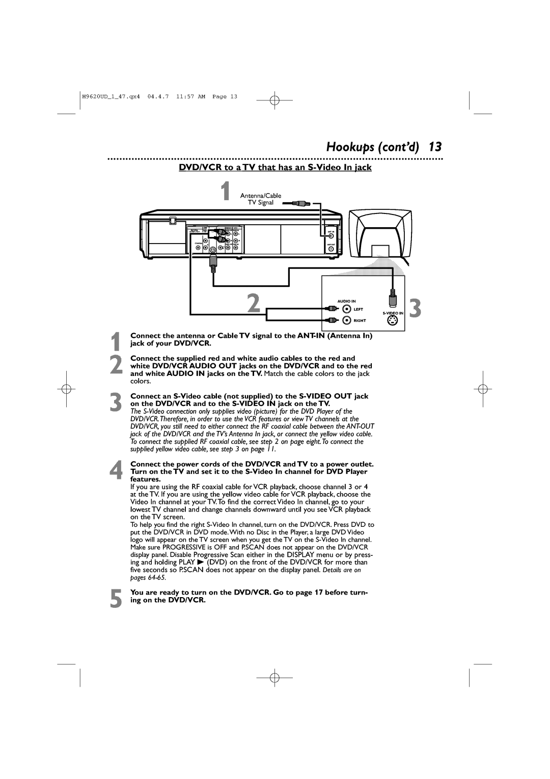 Philips DVP620VR/17 manual 