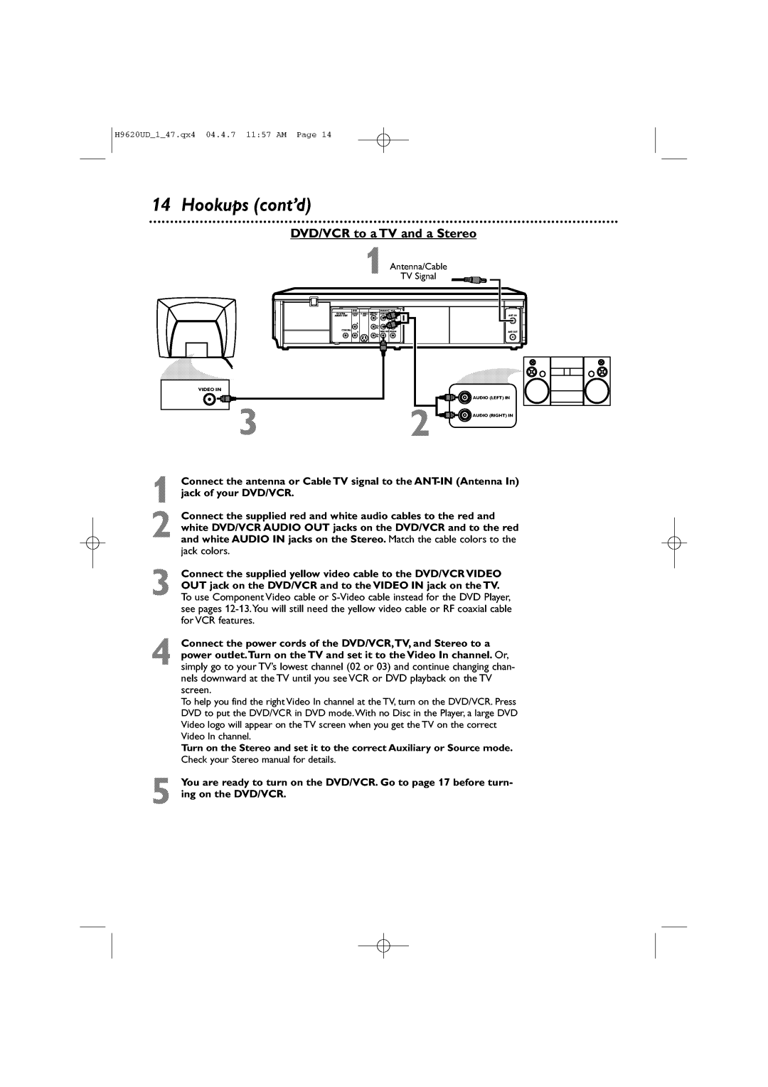 Philips DVP620VR/17 manual 