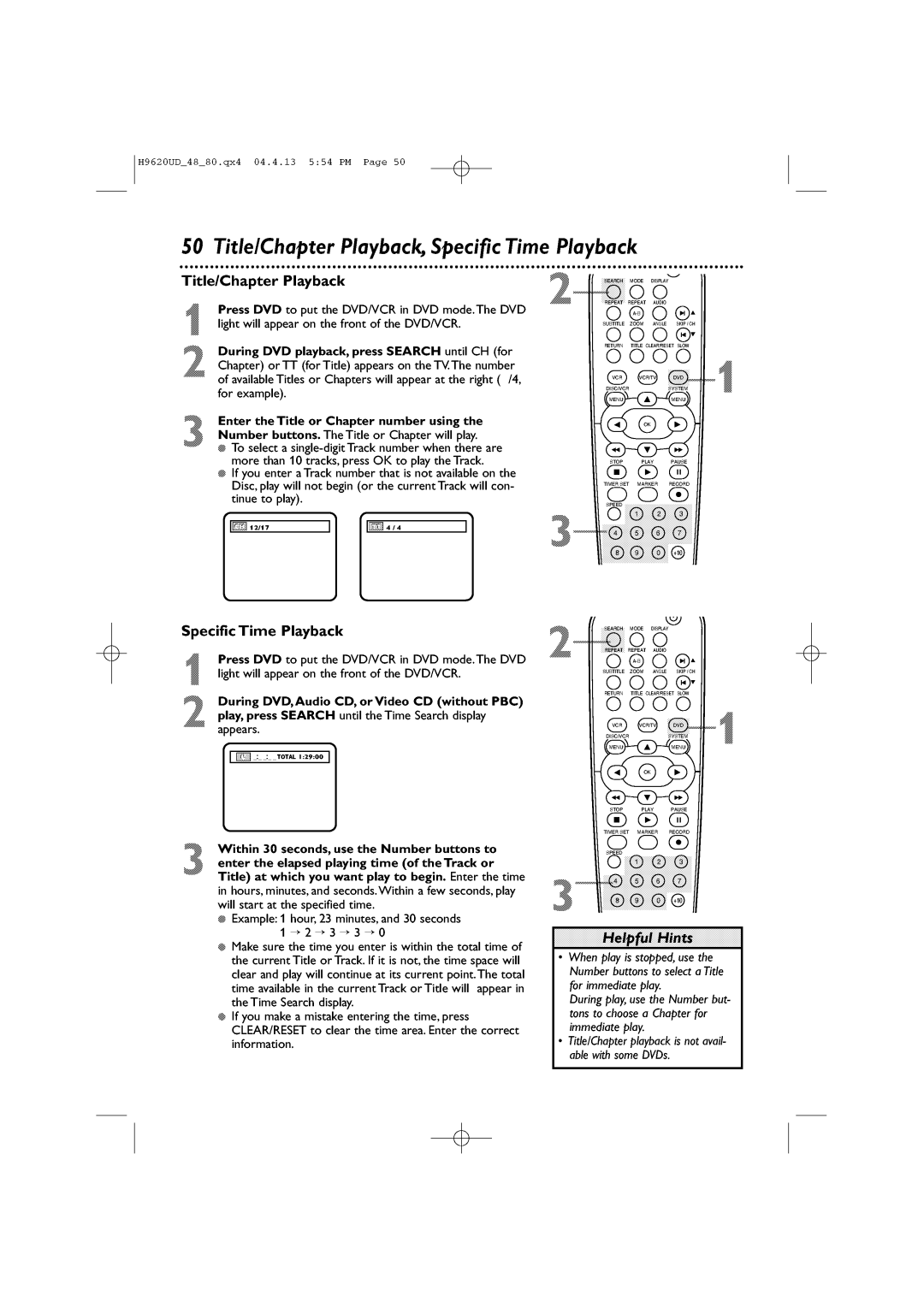 Philips DVP620VR/17 manual 