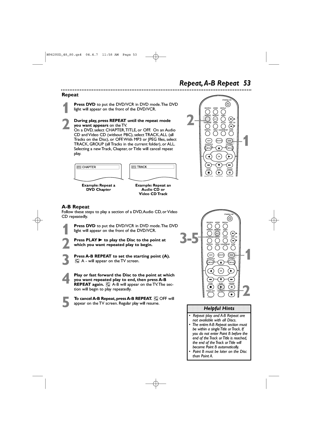 Philips DVP620VR/17 manual 