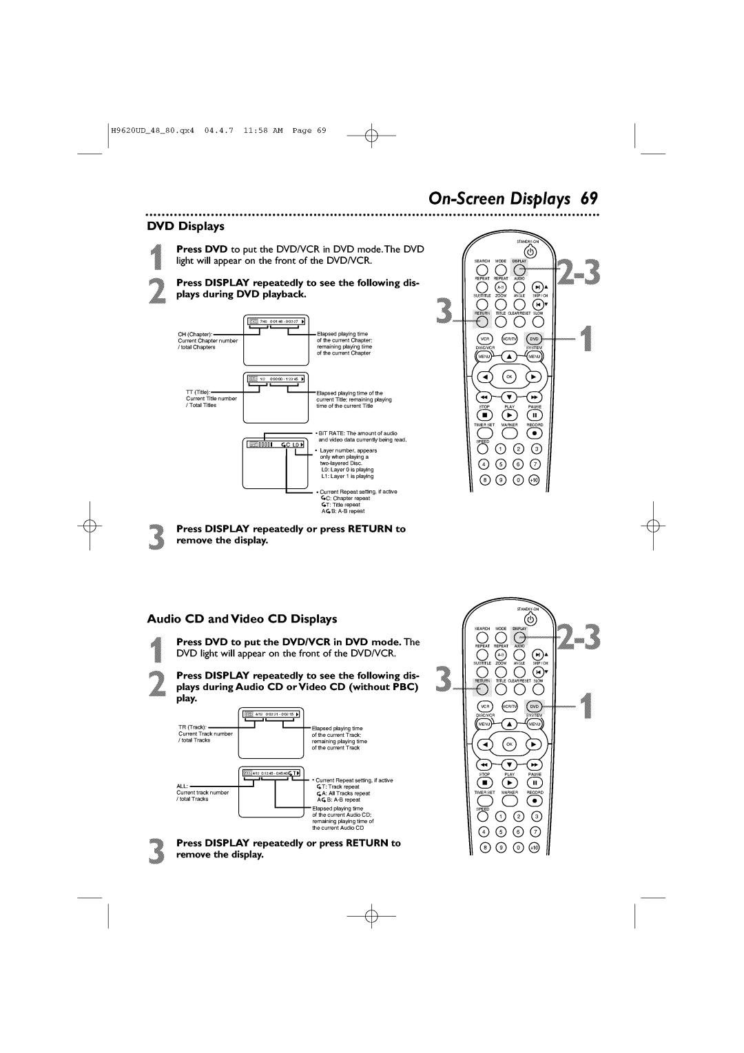 Philips DVP620VR/17 manual 