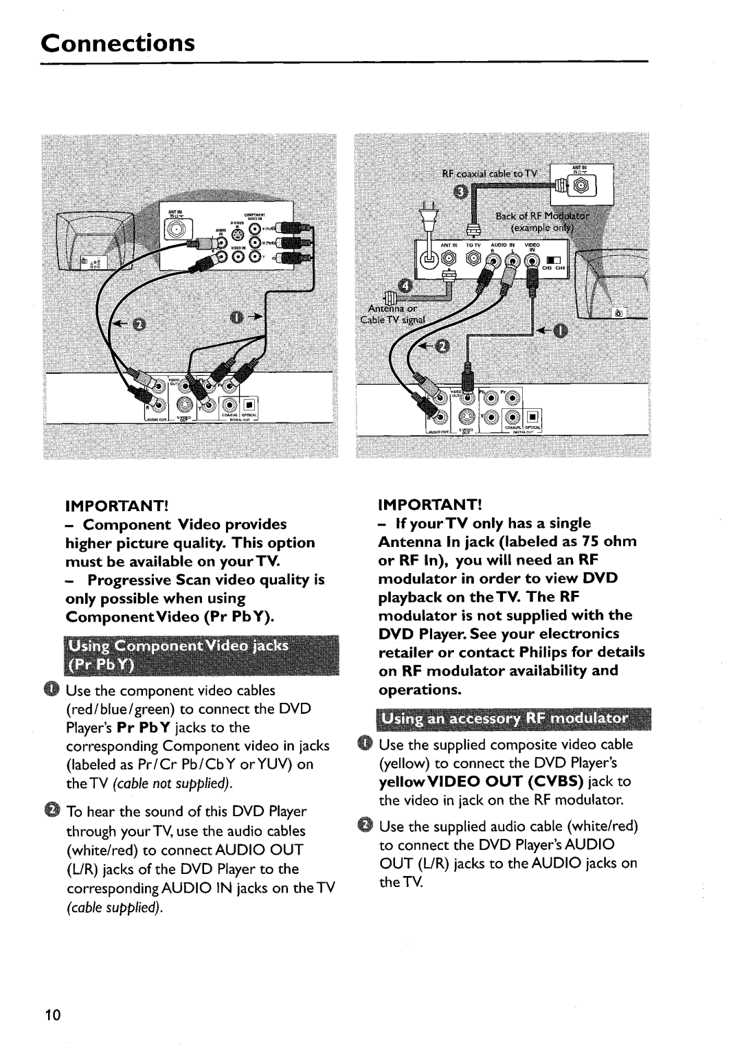 Philips DVP642/17 manual 