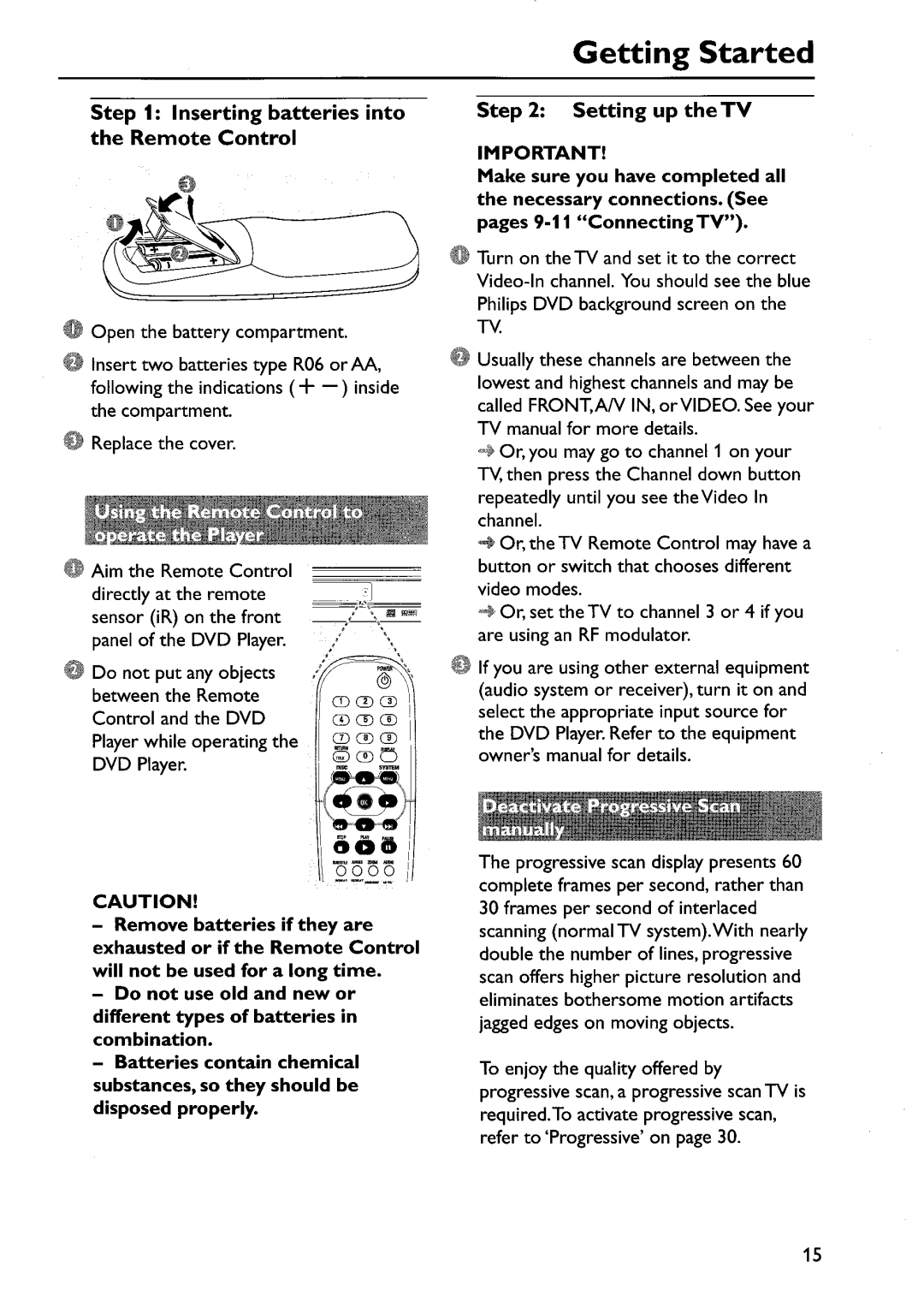 Philips DVP642/17 manual 