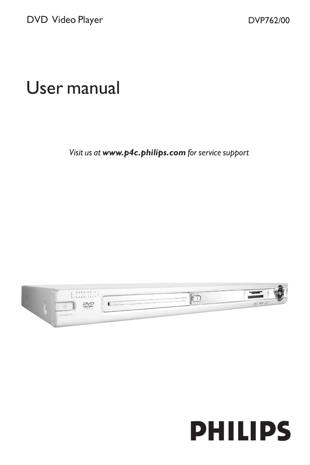 Philips DVP762/75 user manual DVD Video Player 