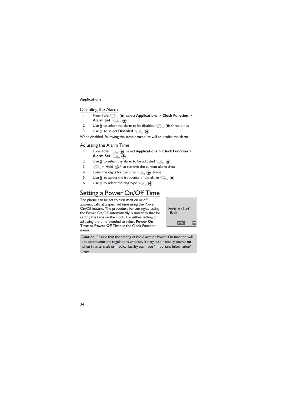 Philips EB-GD67 operating instructions Setting a Power On/Off Time, Disabling the Alarm, Adjusting the Alarm Time 