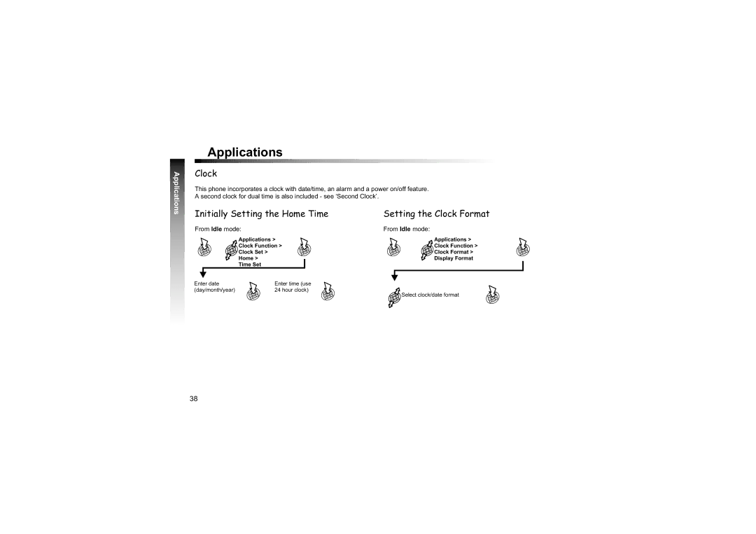 Philips EB-GD87 manual Applications, Clock 