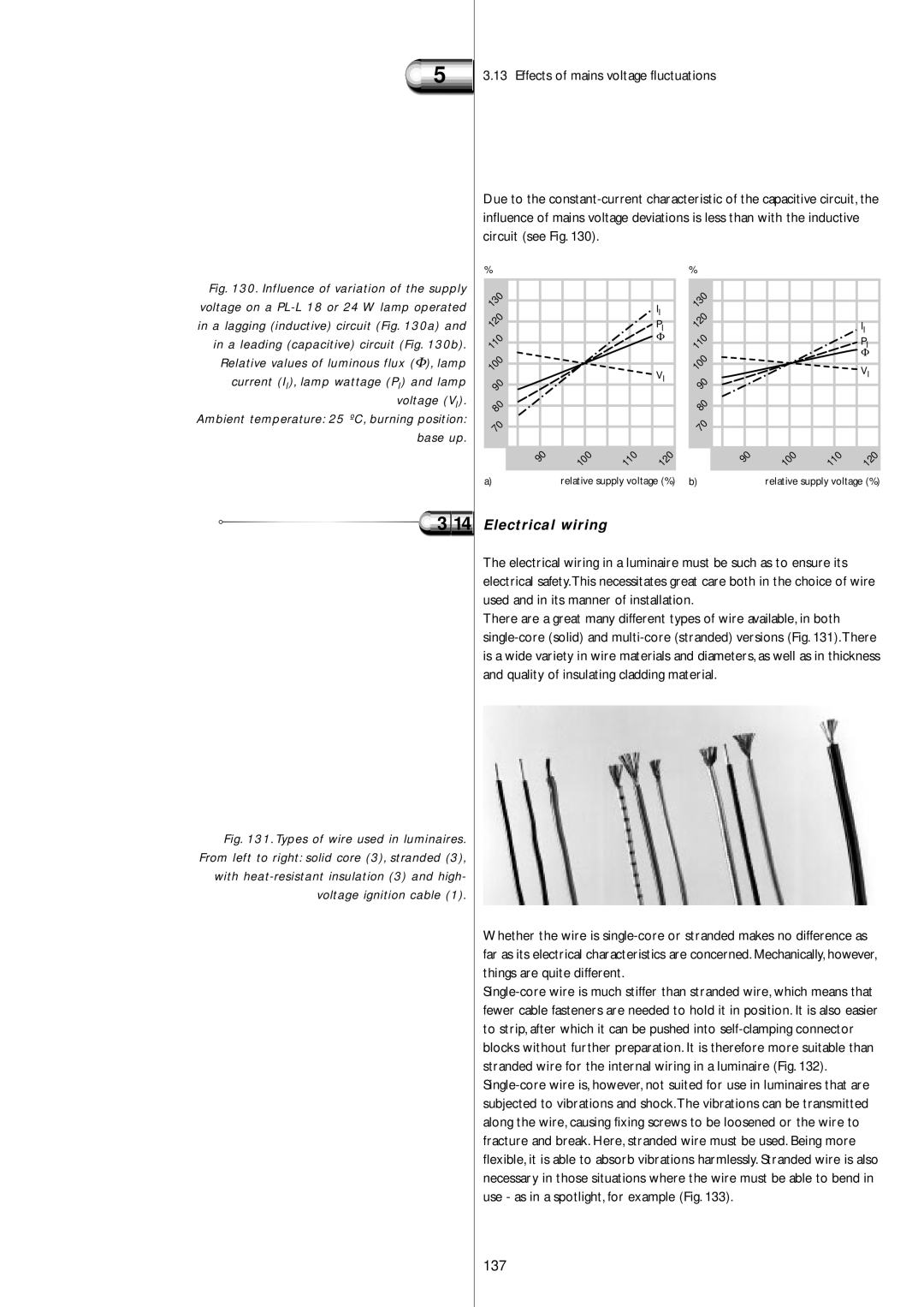 Philips Electromagnetic Lamp manual Electrical wiring, 137 