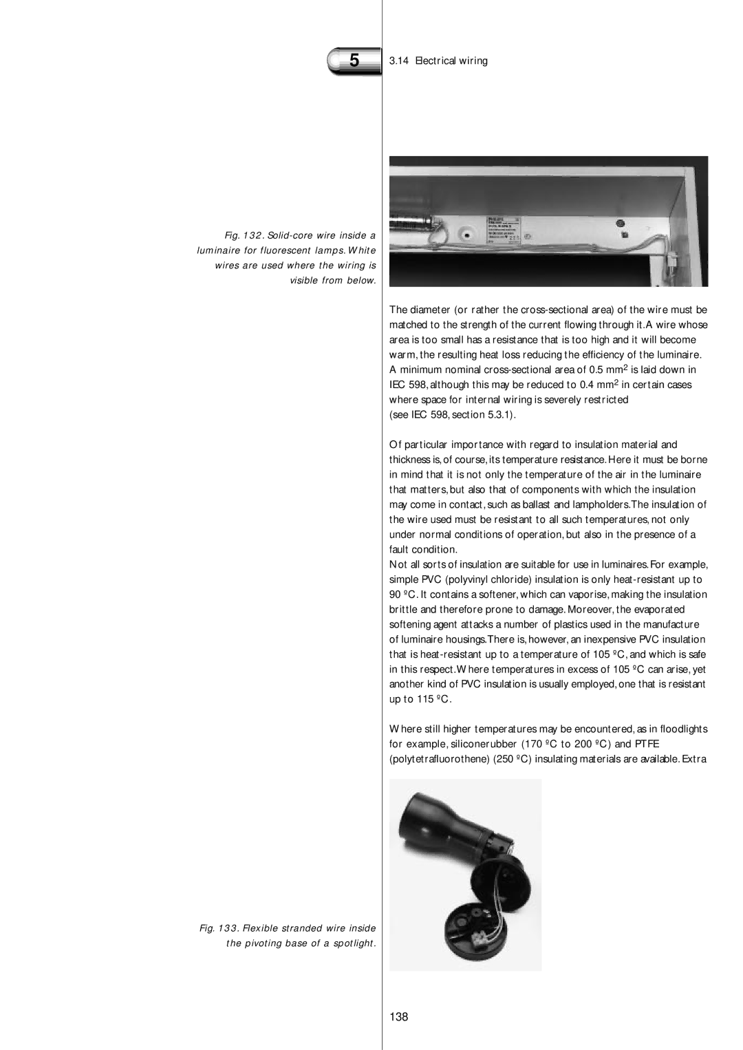 Philips Electromagnetic Lamp manual 138, Electrical wiring, See IEC 598, section 