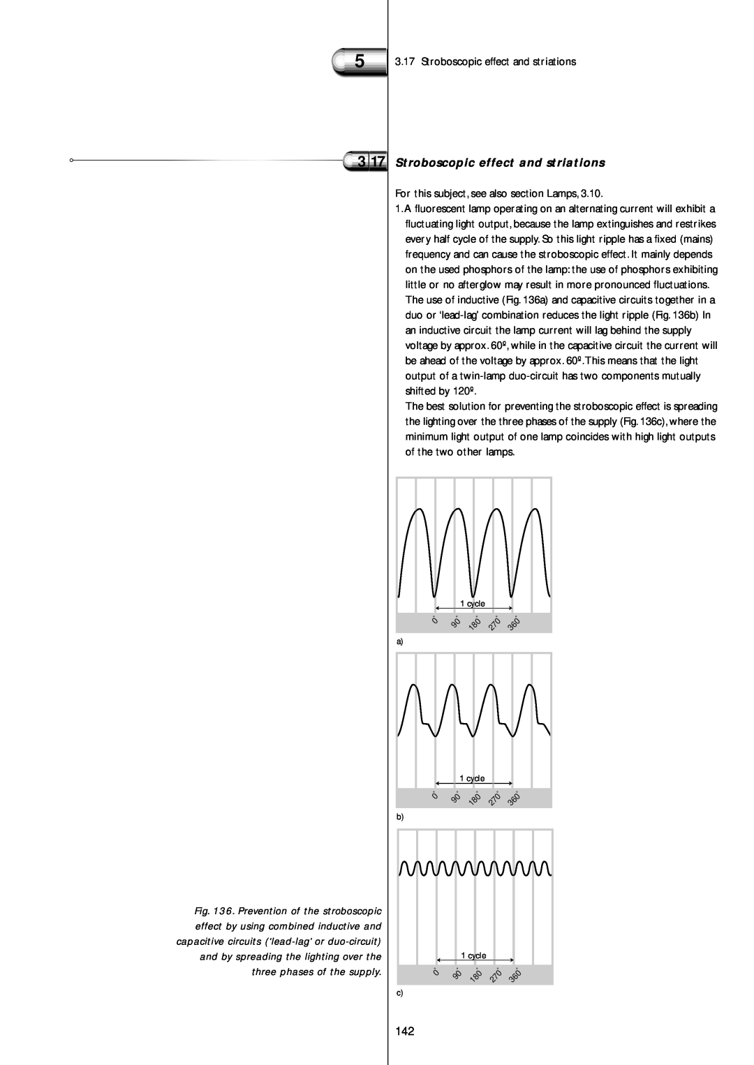 Philips Electromagnetic Lamp manual Stroboscopic effect and striations 