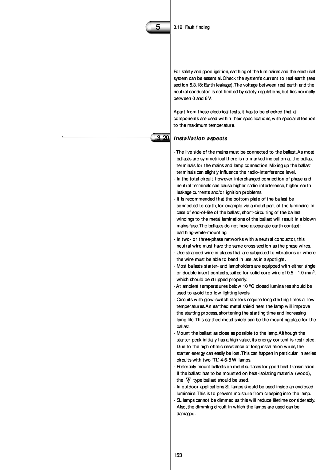 Philips Electromagnetic Lamp manual 3 20Installation aspects 