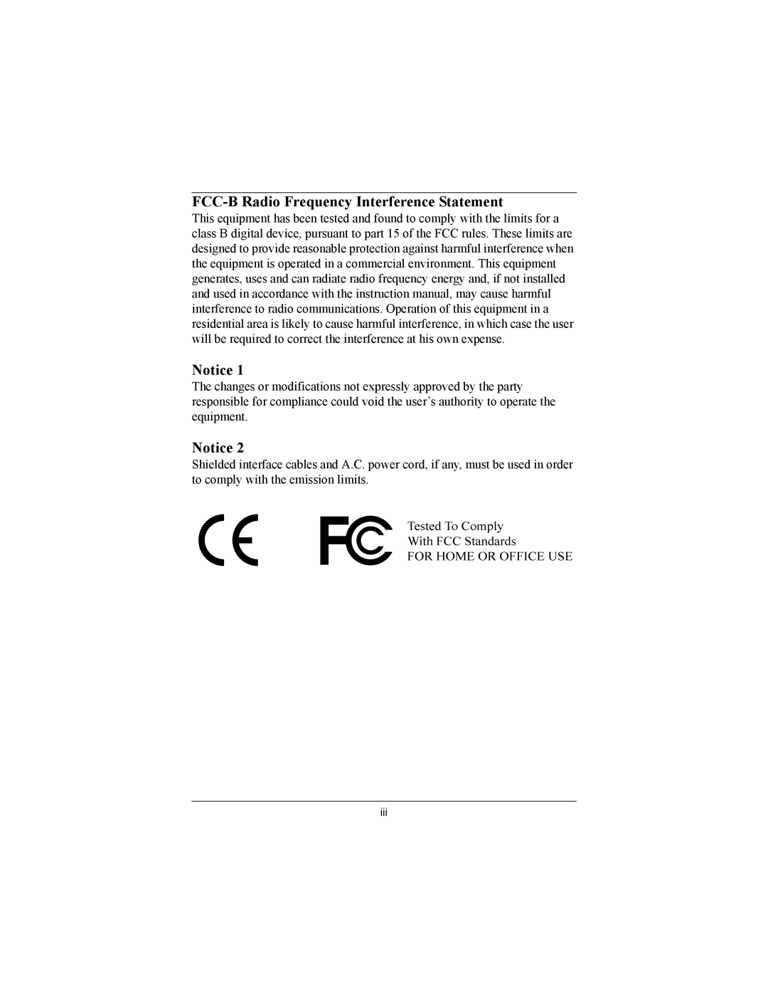 Philips EPIA-MII user manual FCC-B Radio Frequency Interference Statement 