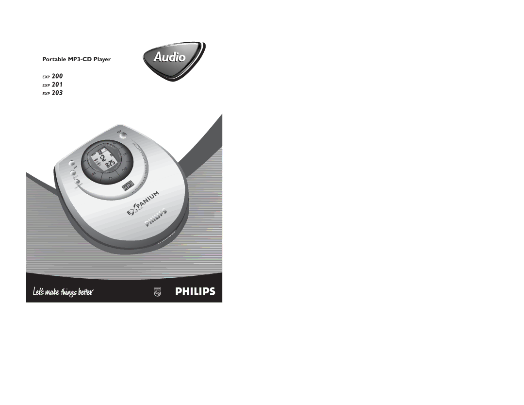 Philips EXP 200 manual AudioAudio 