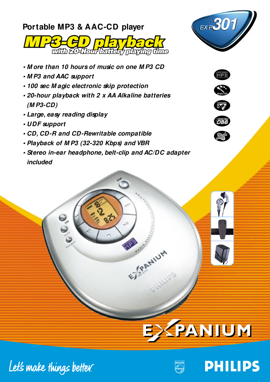 Philips EXP301 manual 