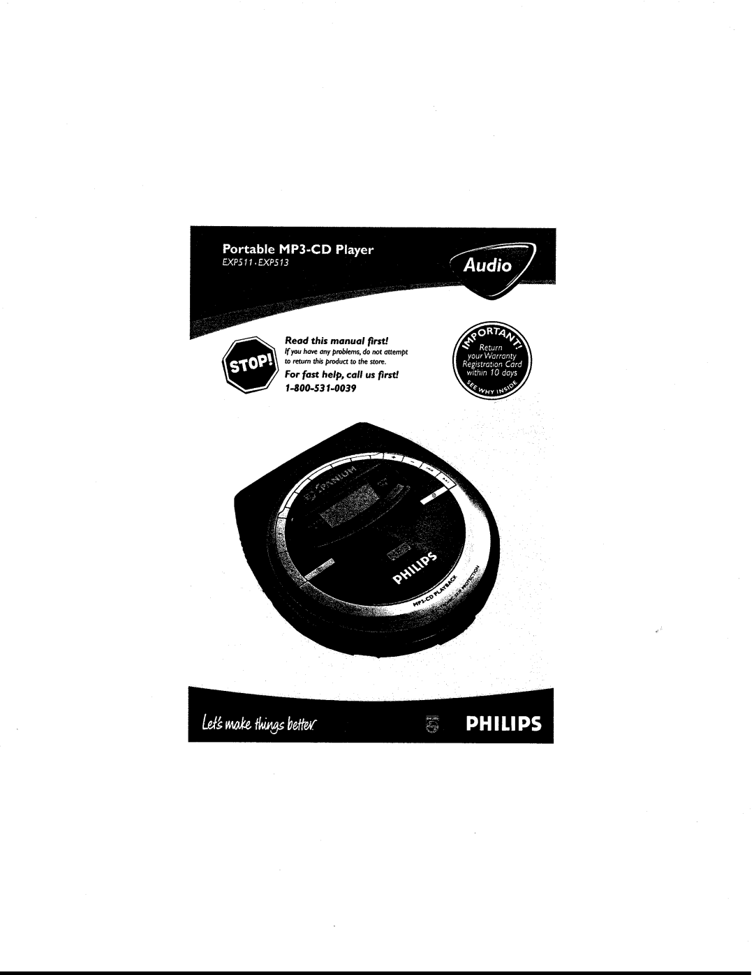 Philips EXP513/17 manual 