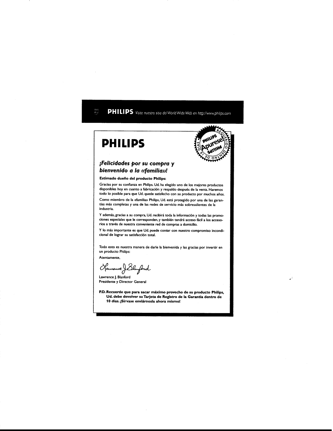 Philips EXP513/17 manual 