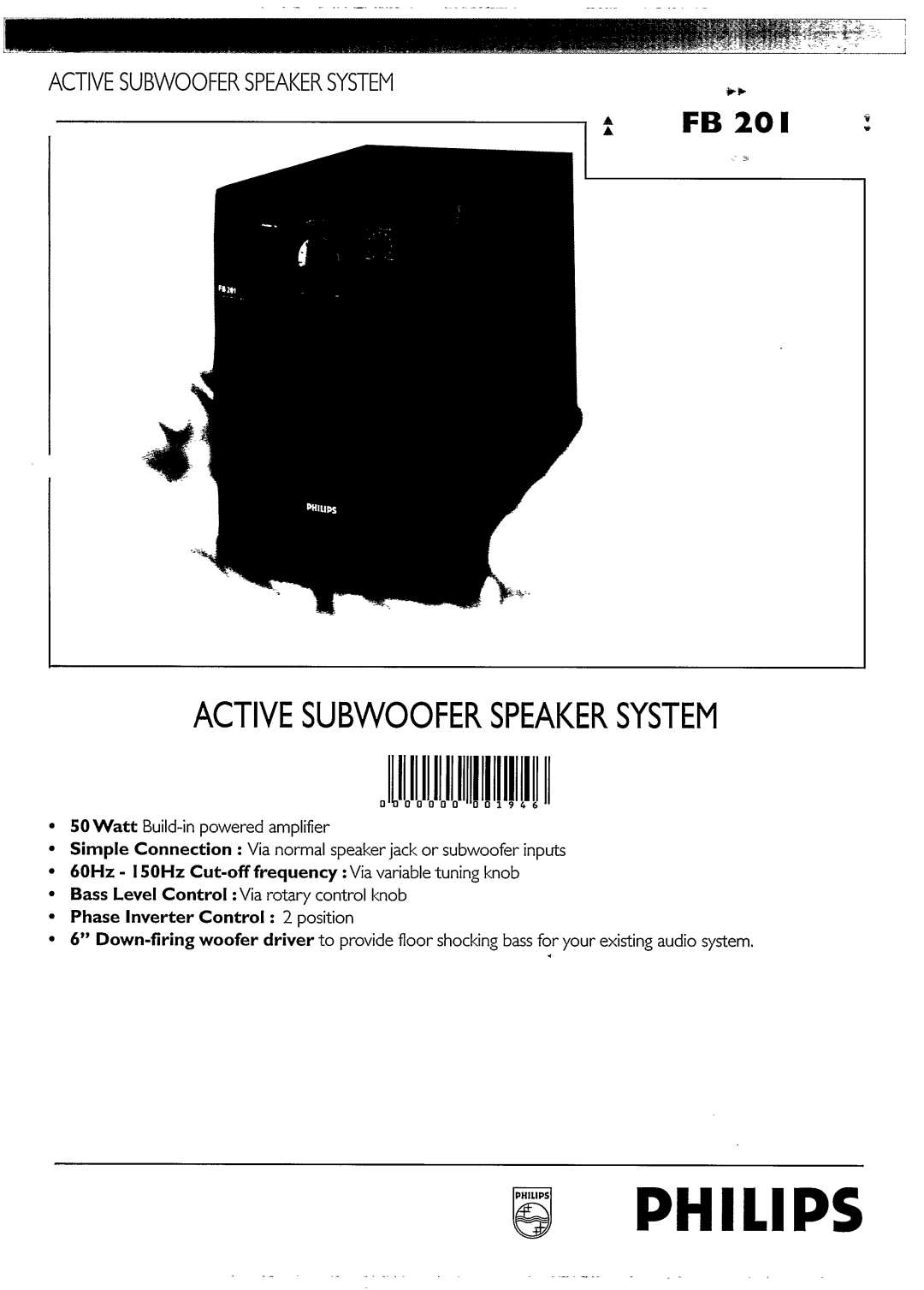 Philips FB 201 manual 