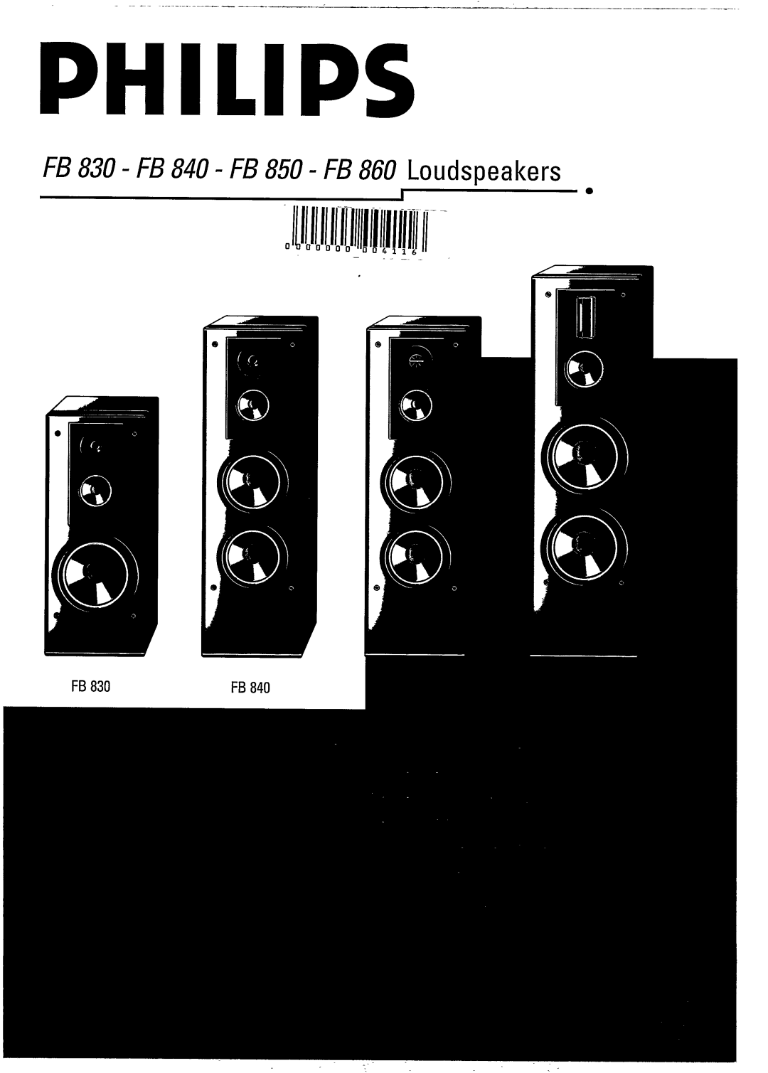 Philips FB850/00B, FB 850, FB 830, FB 840 manual 