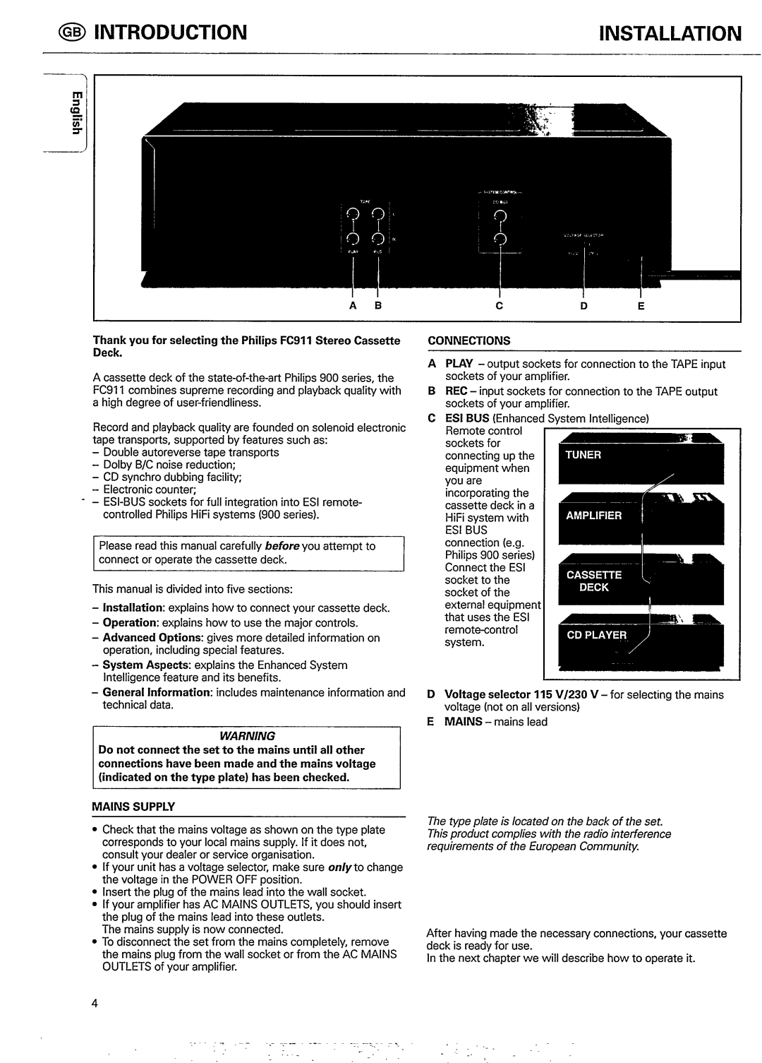 Philips FC 911 manual 